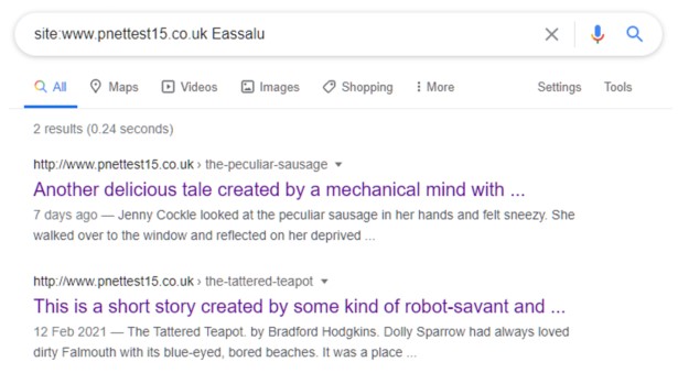 Title just over length indexed